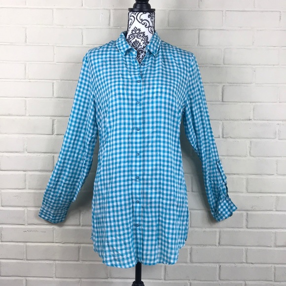 Casual Studio Long Button Down Shirt - Picture 1 of 8